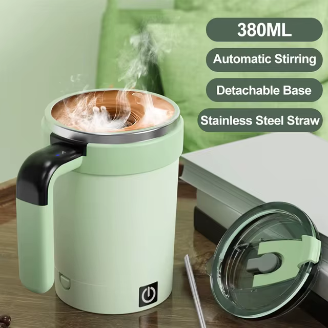 Self-Stirring Smart Mug — Auto Mix Temperature Display
