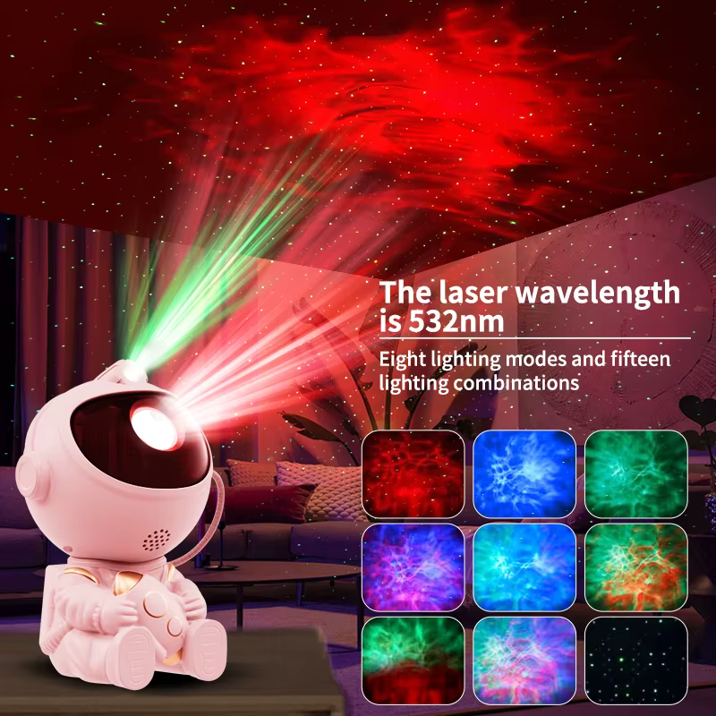 Astronaut Galaxy Projector — Star & Nebula Night Light