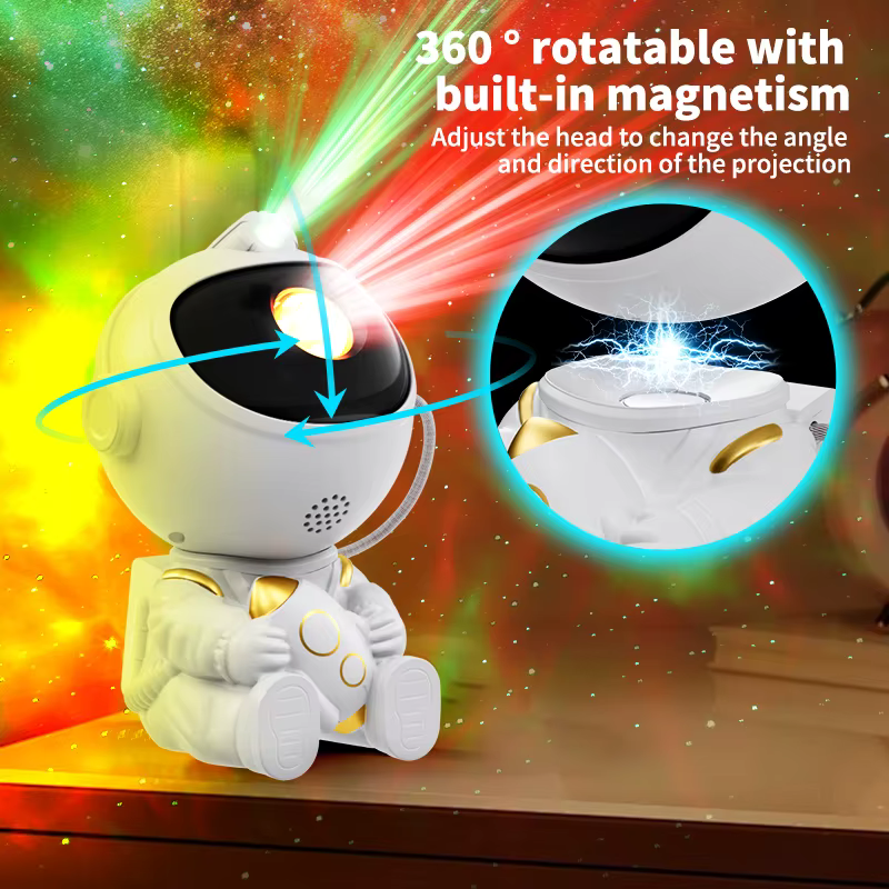 Astronaut Galaxy Projector — Star & Nebula Night Light