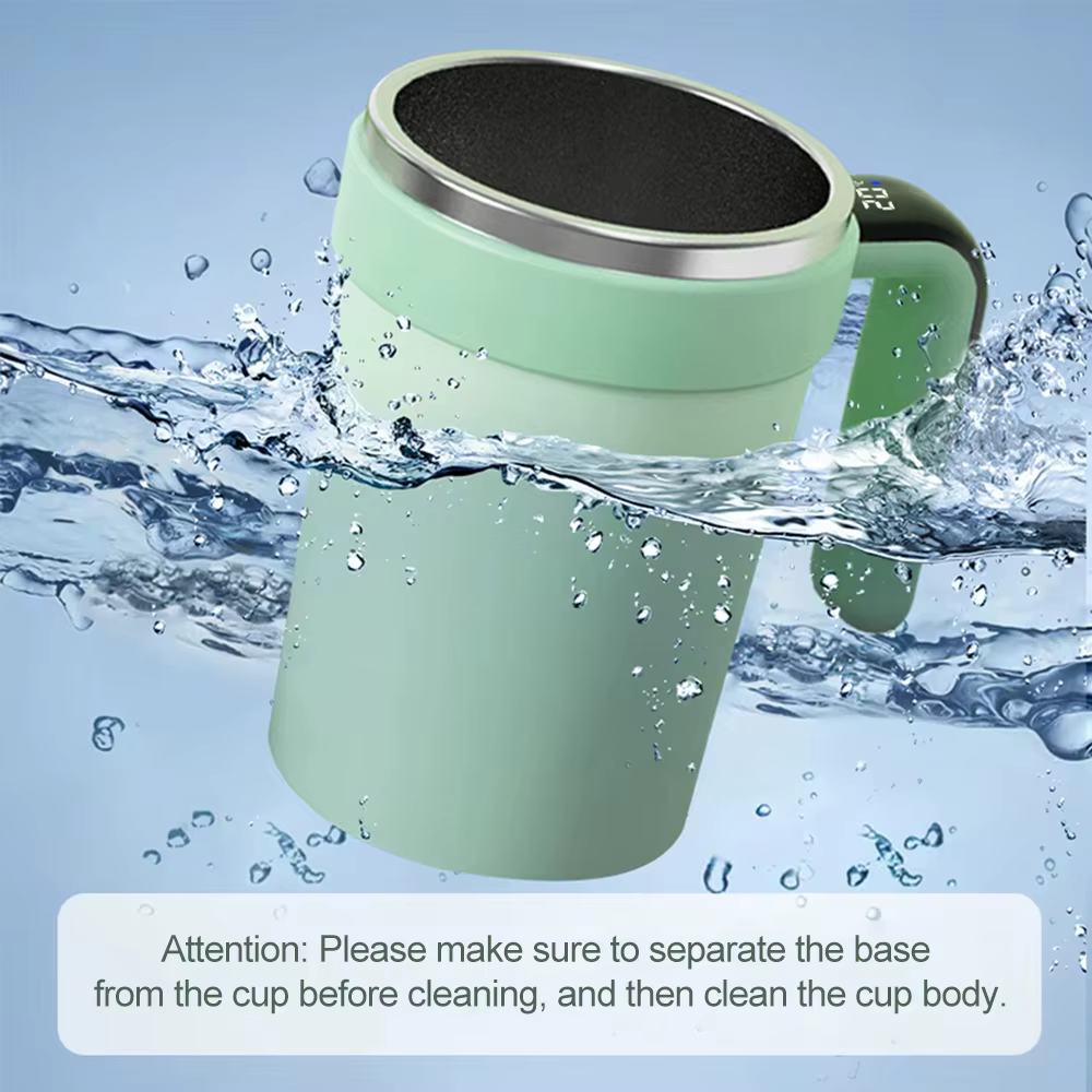 Self-Stirring Smart Mug — Auto Mix Temperature Display
