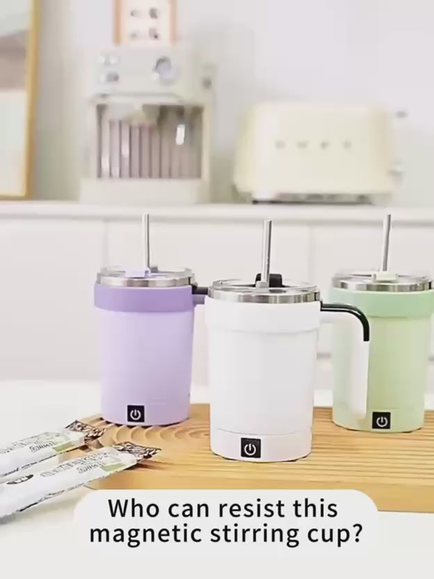 Self-Stirring Smart Mug — Auto Mix Temperature Display